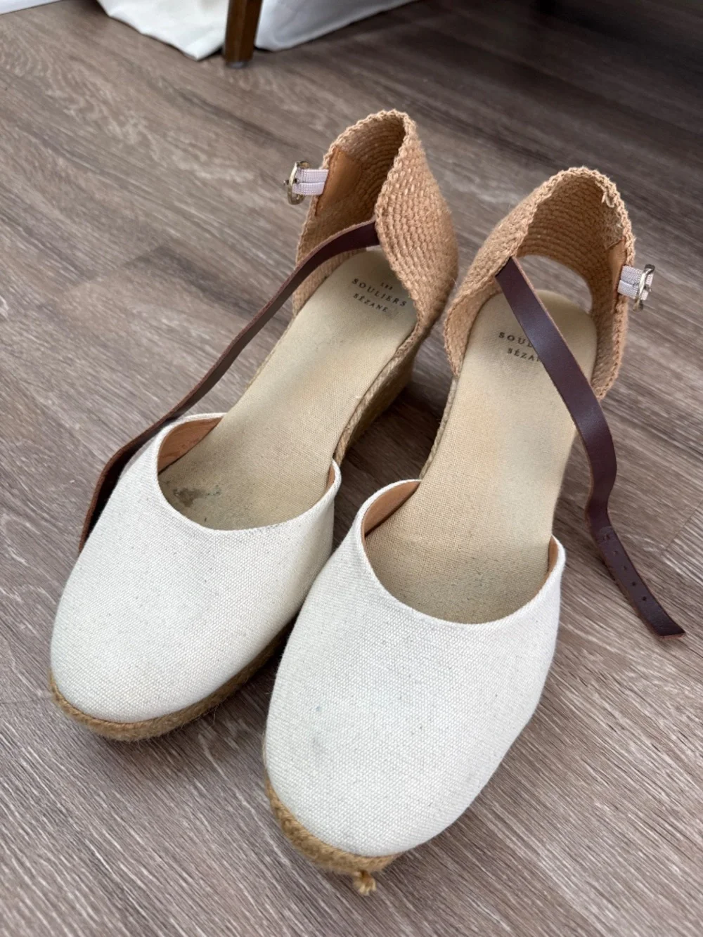 Sezane | Mélanie Espadrilles Ecru Toile | Size 41